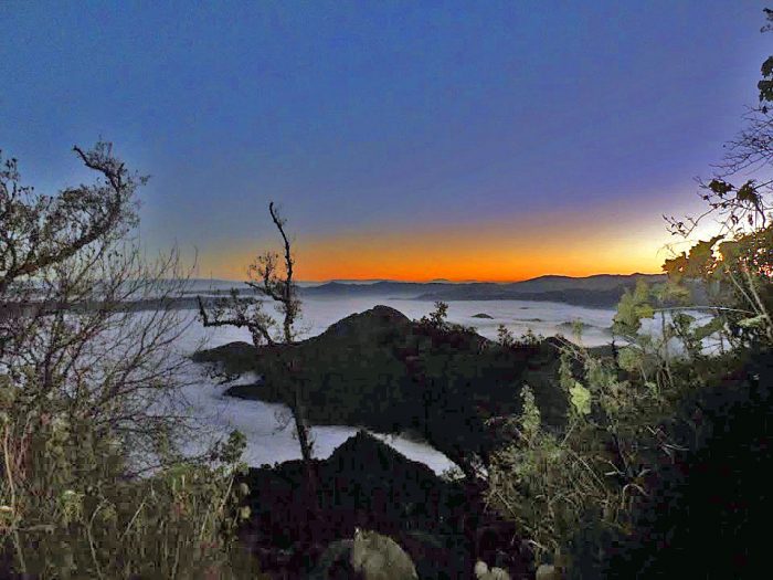 Vista desde el volcán Santa María, Quetzaltenango.