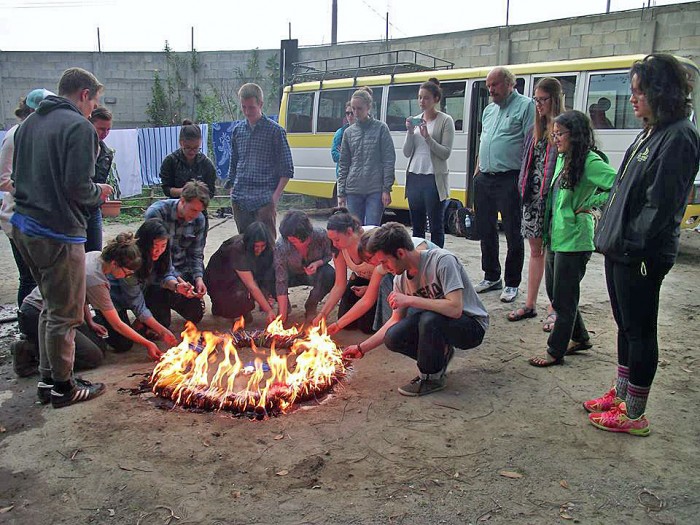 Ceremonia Maya, Casa Xelajú, Quetzaltenango.