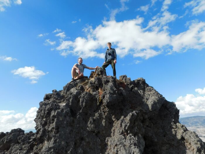 Cima del volcán Cerro Quemado