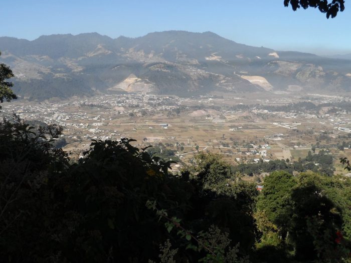 Vista a la ciudad desde el Cerro Quemado, Quetzaltenango.