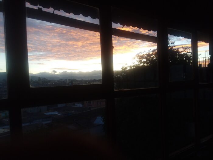 Amanecer desde el apartamento 6